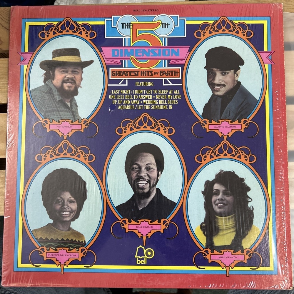 The 5th Dimension Greatest Hits On Earth LP 12" 1972 Soul Pop Retro 70s